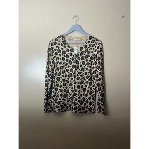 Gap Leopard Cardigan Sweater